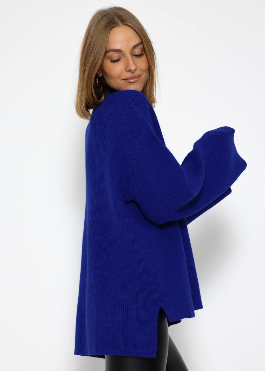 Turtleneck Pullover - royalblau