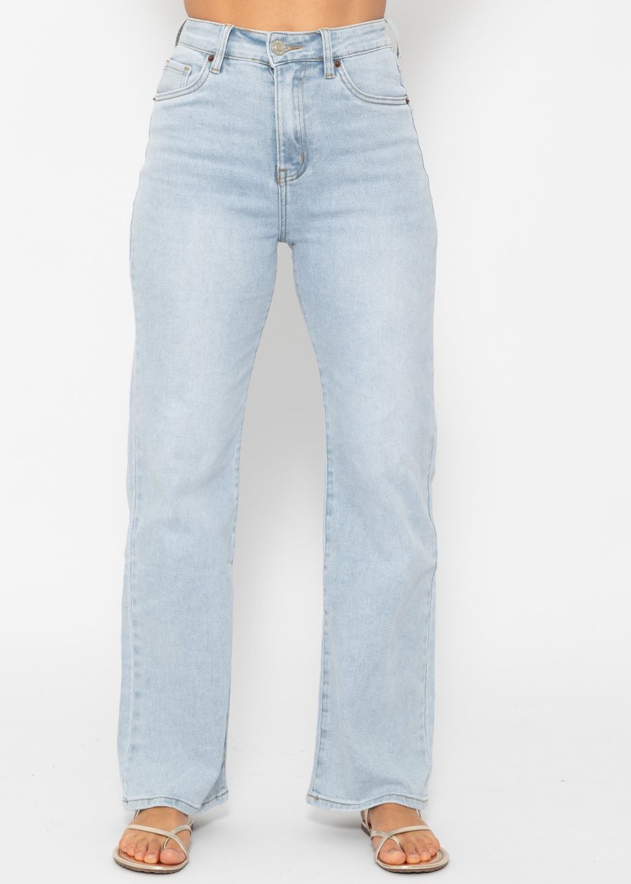 Straight Leg Jeans - hellblau