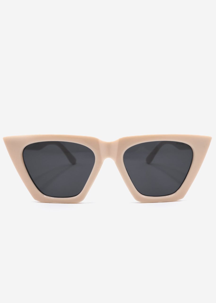 Cat Eye Sonnenbrille - offwhite