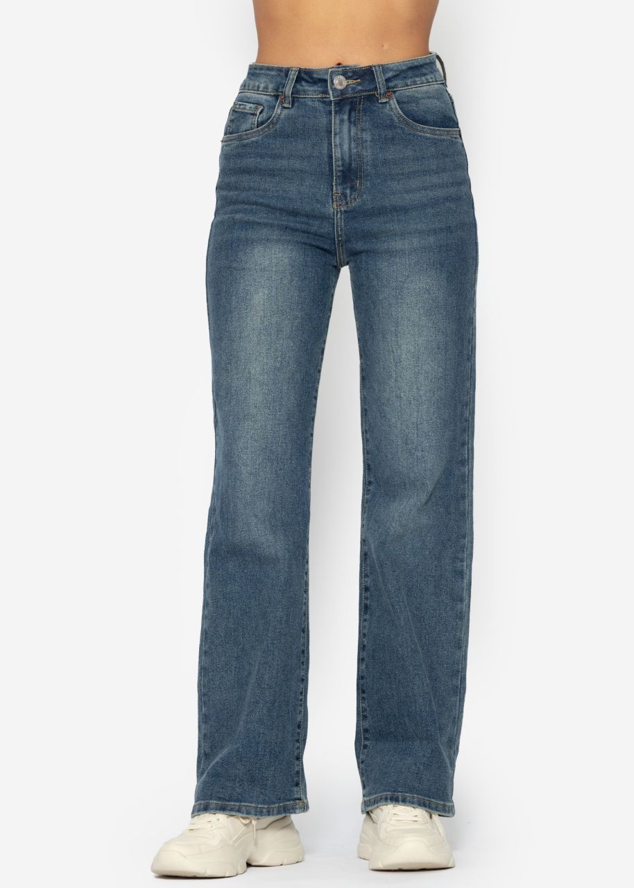 Straight Leg Jeans - mittelblau