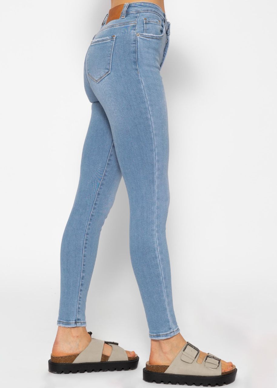 Highwaist Skinny Jeans - hellblau