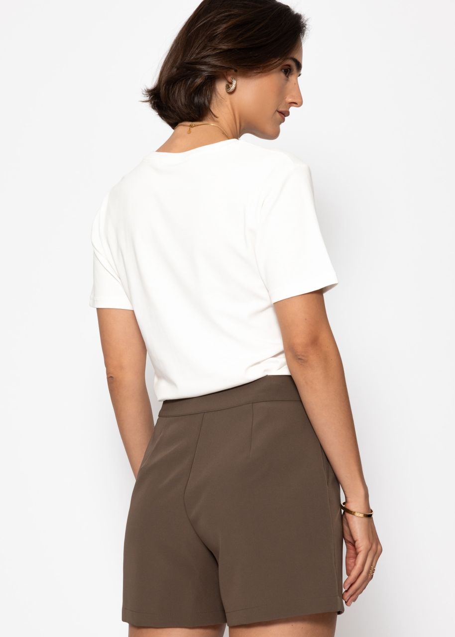 Elegante Shorts - taupe