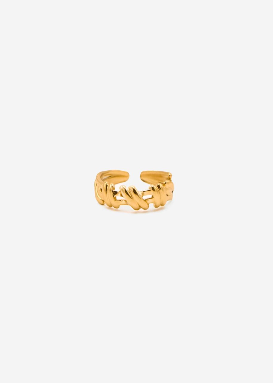 Ring mit Muster - gold