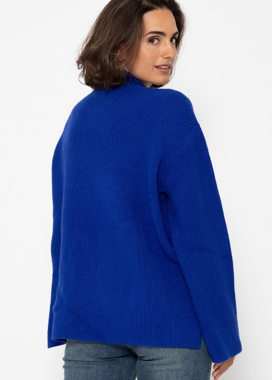 Turtleneck Pullover - royalblau