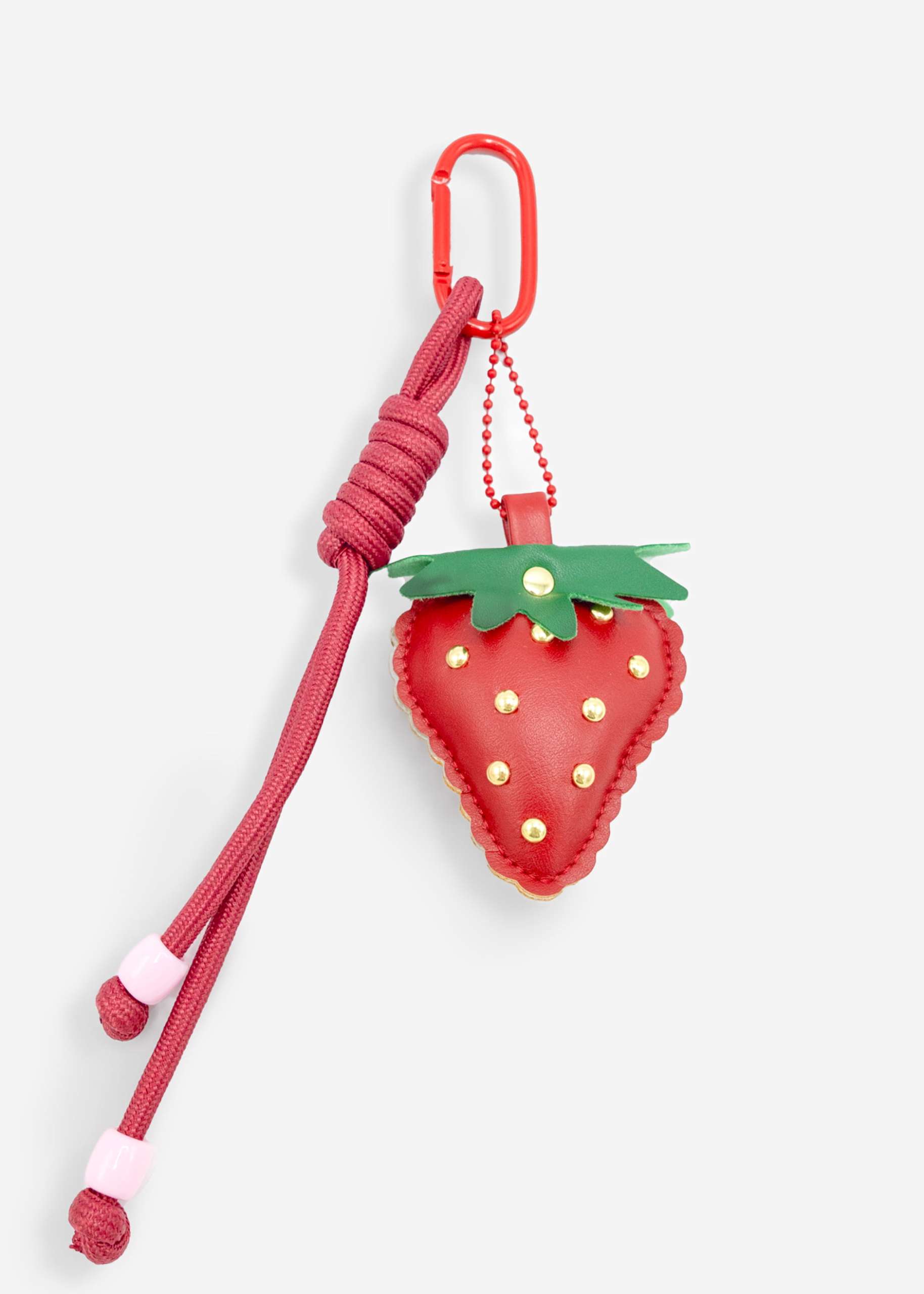 Taschenanhänger mit Erdbeere - rot