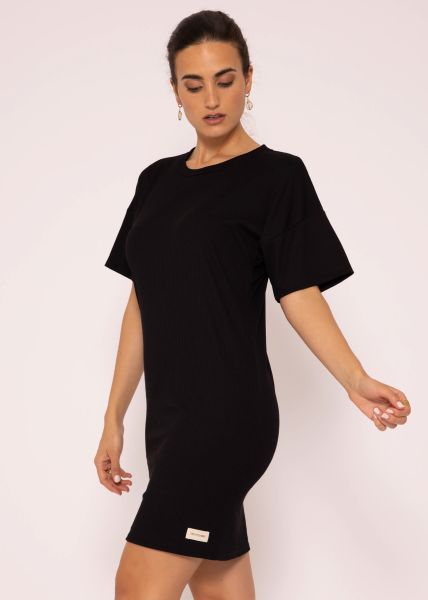 T-Shirt Kleid, schwarz