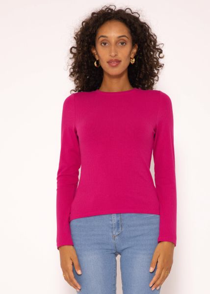 Lockeres Langarmshirt - pink