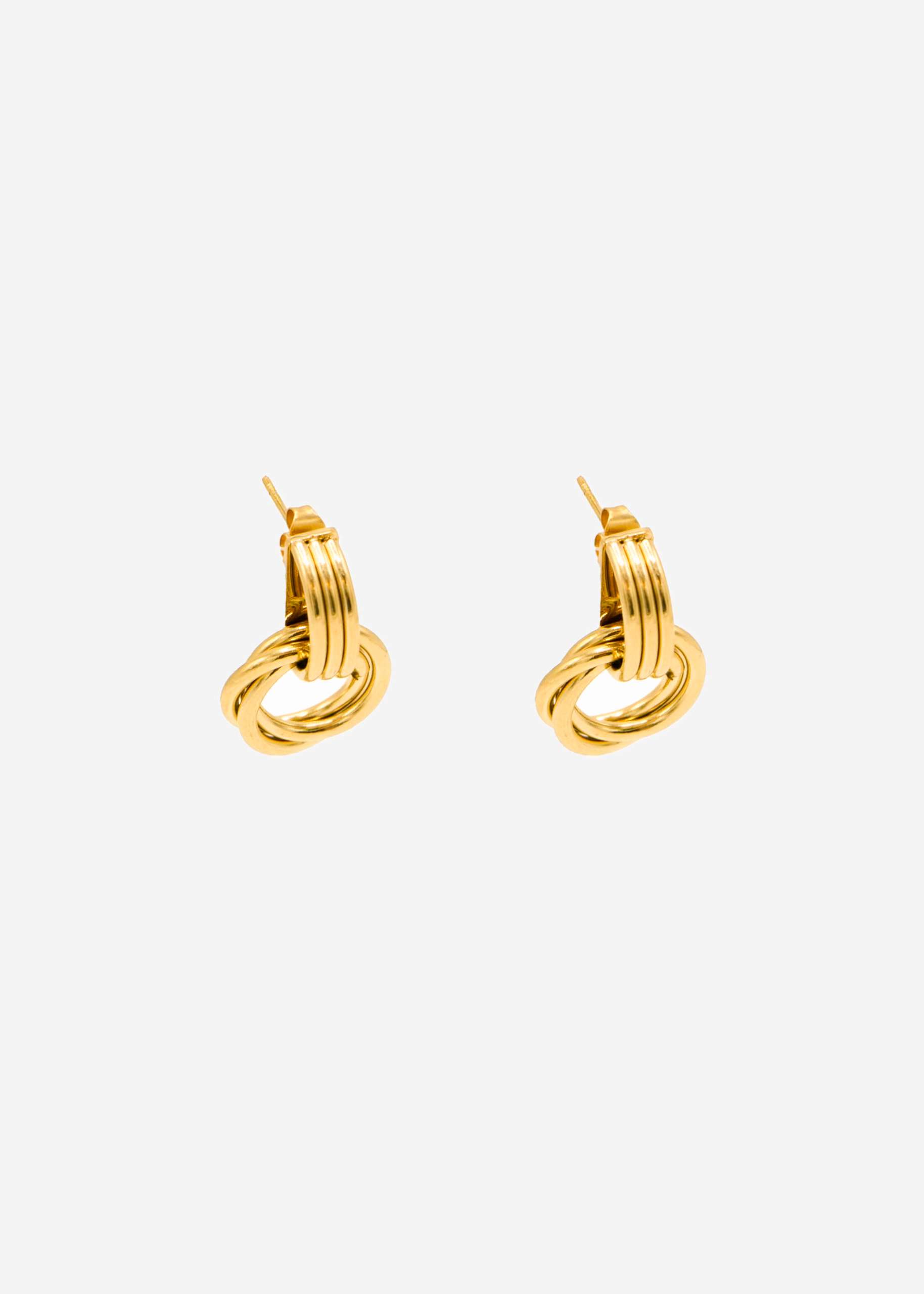 Ohrstecker mit Twist-Detail - gold