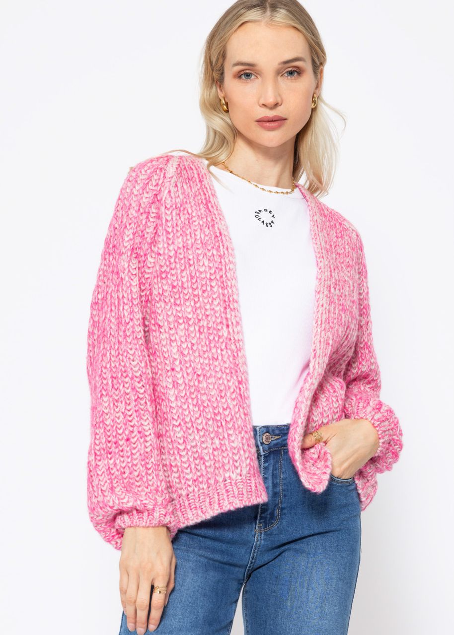 Raglan-Cardigan - pink