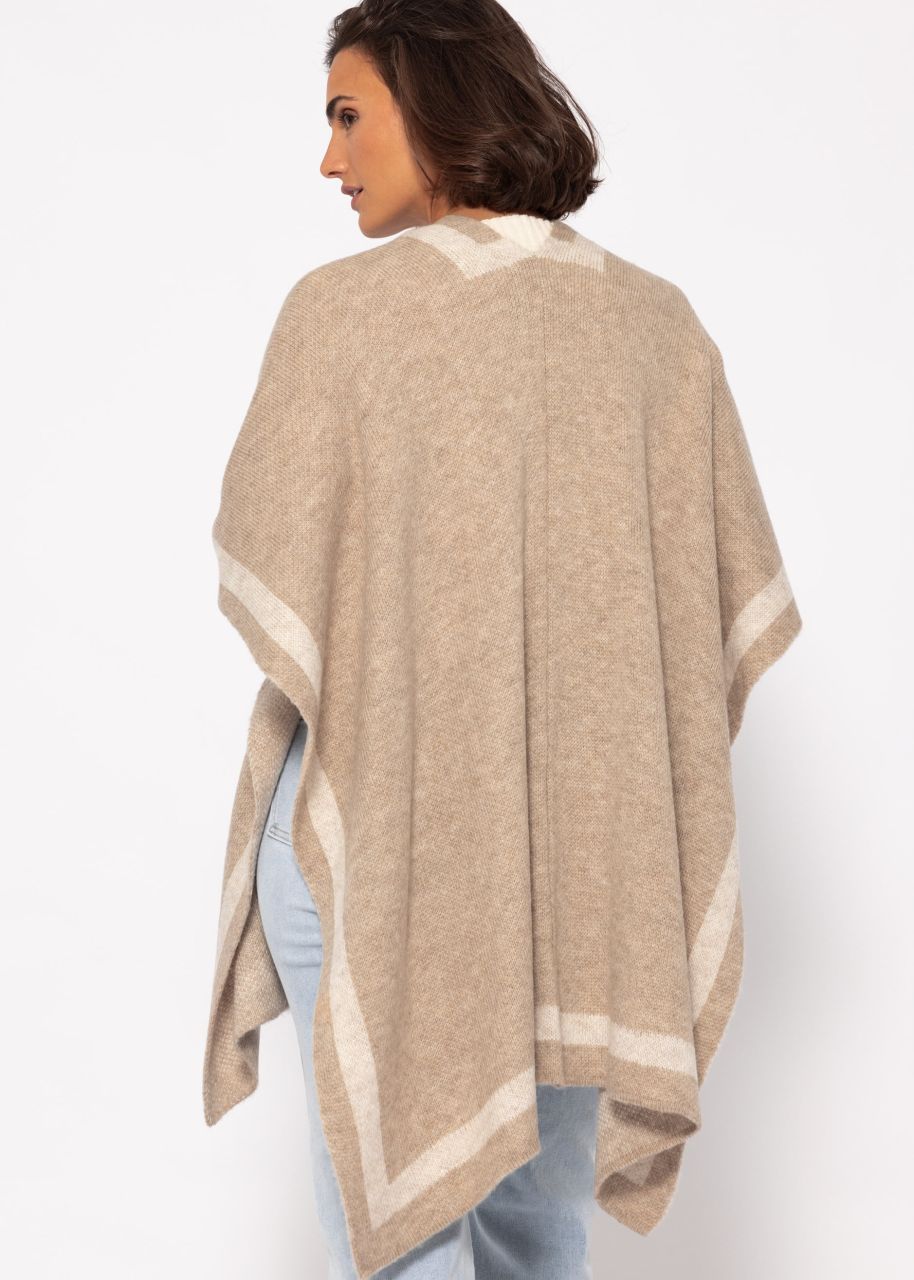 Poncho - beige-offwhite