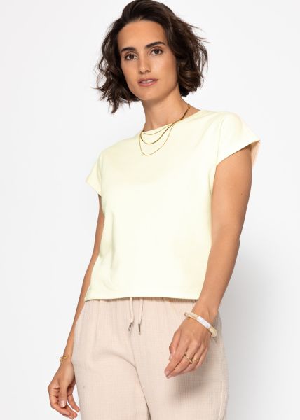Sweatshirt mit Rückendetail - buttergelb