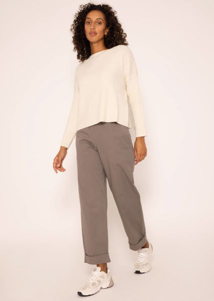 Lässige Baumwoll-Pants, taupe
