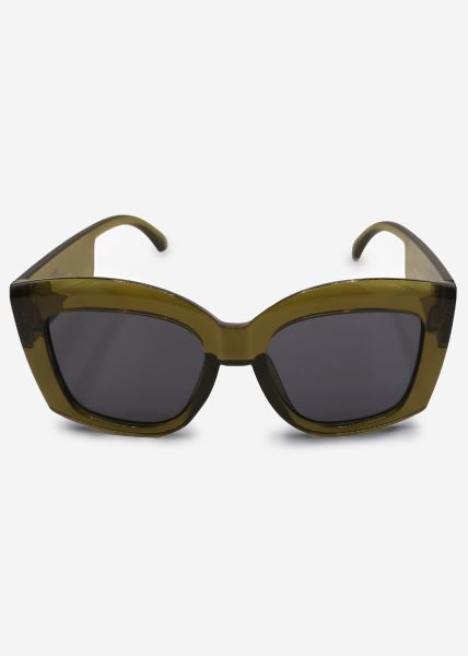 Oversize Sonnenbrille - khaki