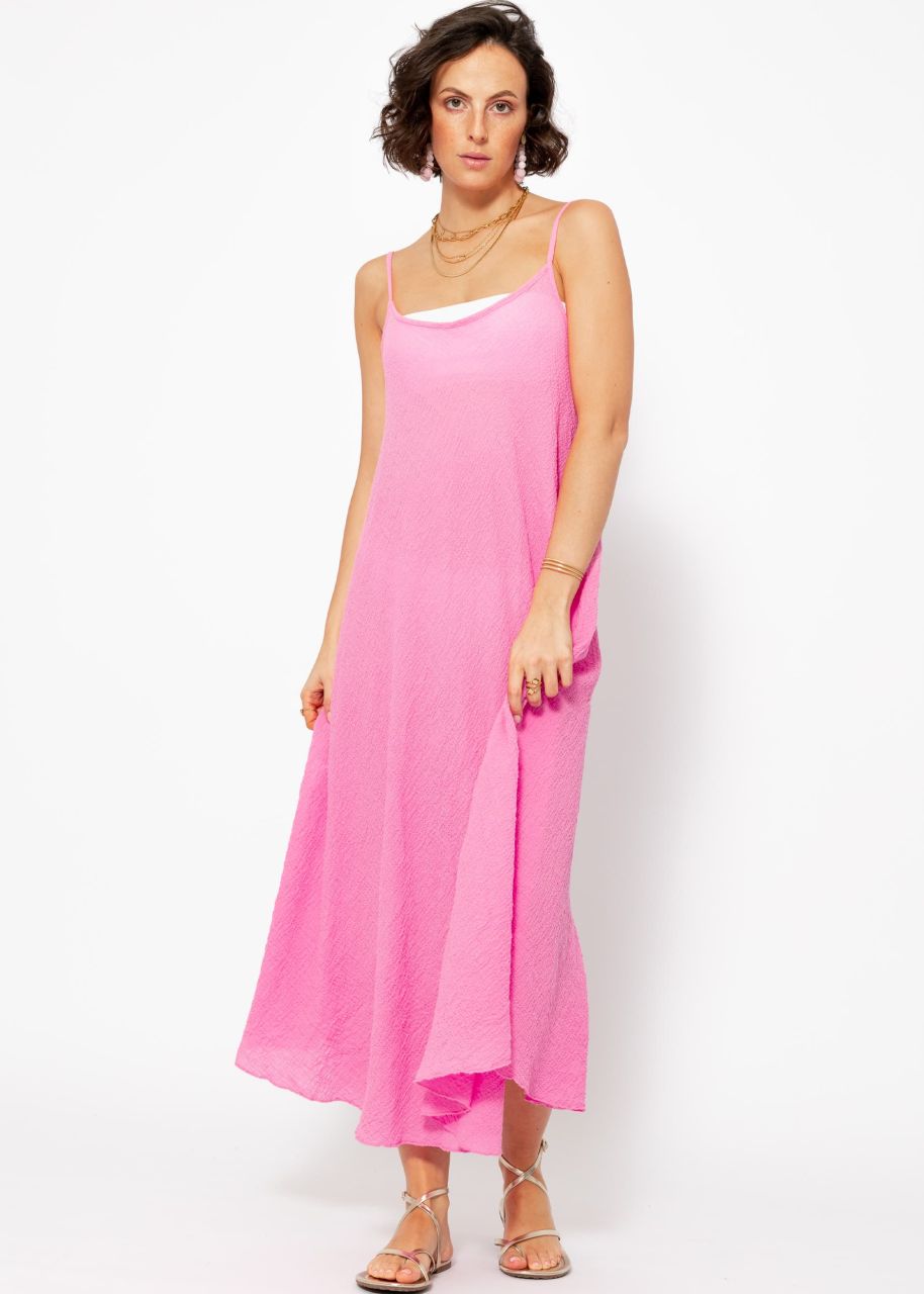 Musselin Beach Kleid - pink