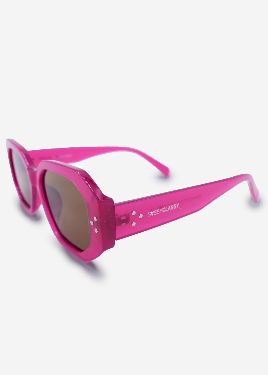 Große Sonnenbrille - pink