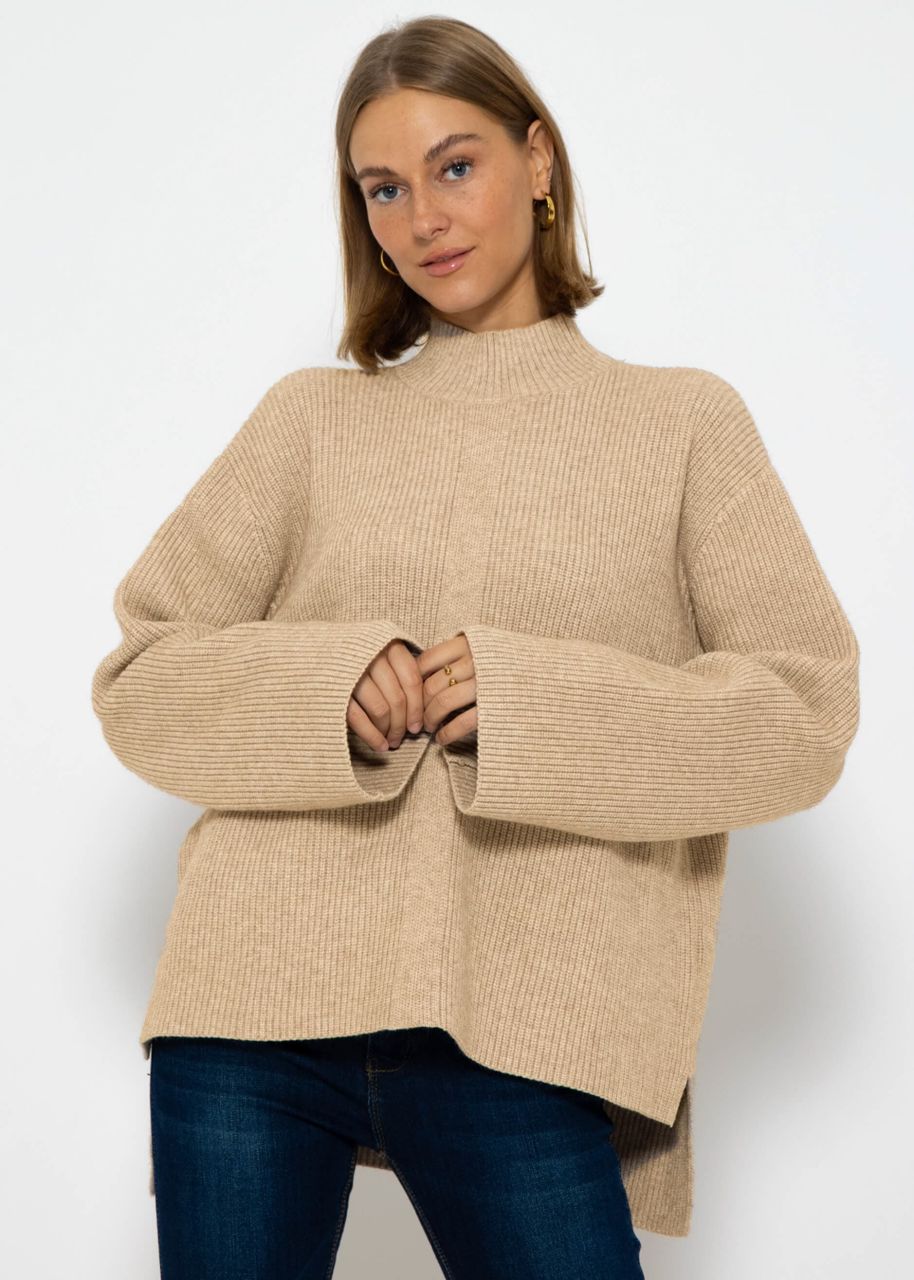 Turtleneck Pullover - taupe