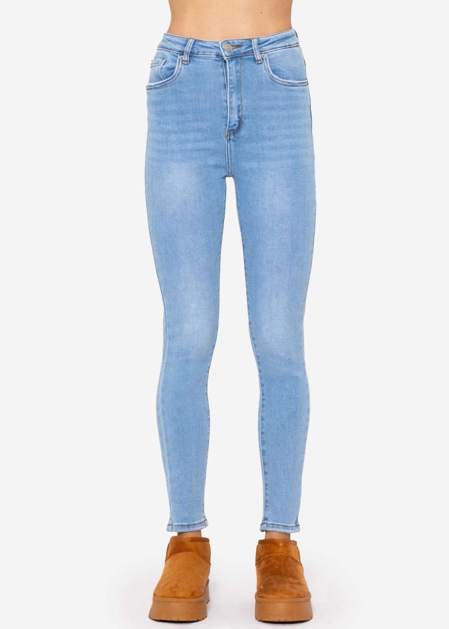 Highwaist Skinny Jeans - hellblau