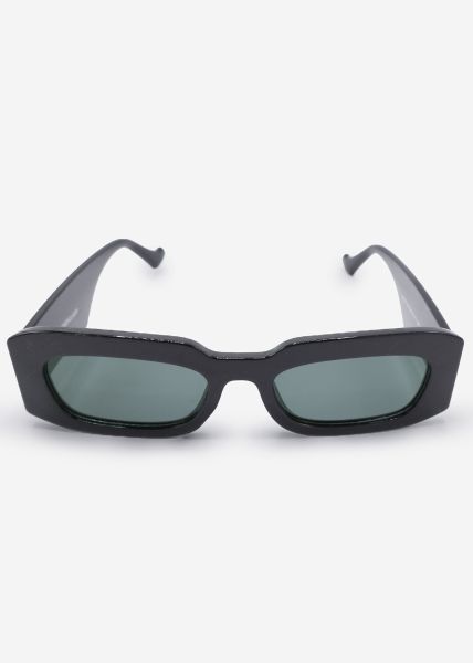 Sonnenbrille mit breiten Bügeln - schwarz