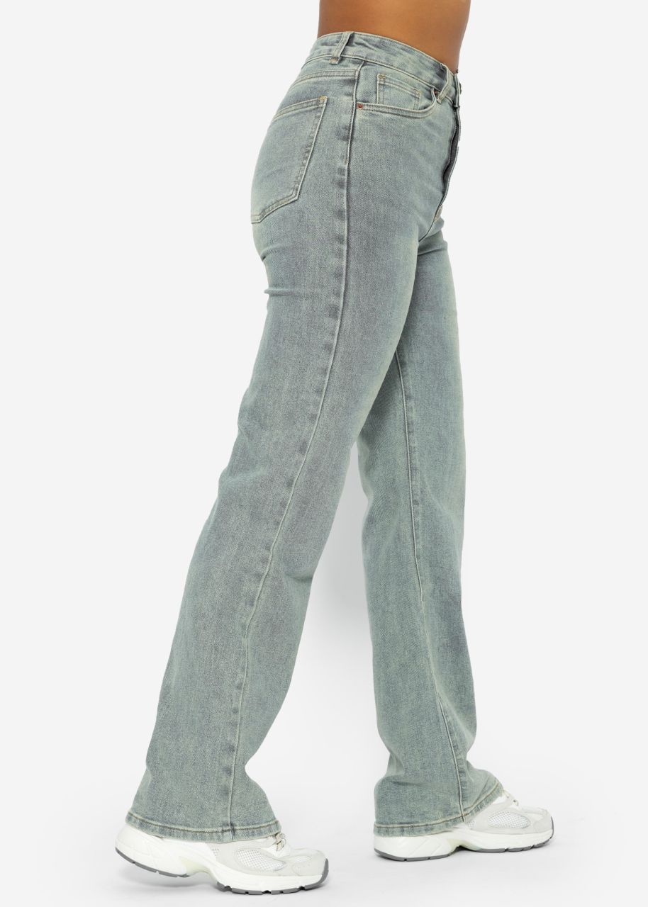 Straight Leg Jeans - blau