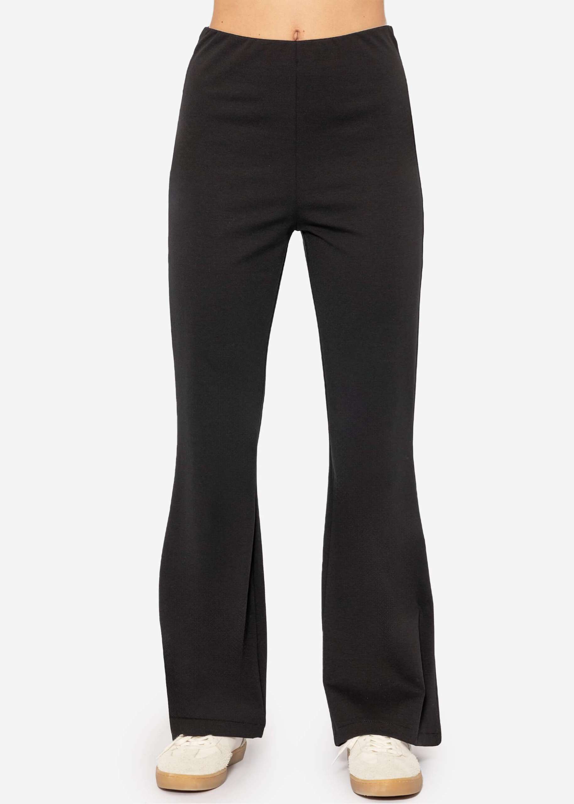 Flare Jersey Pants - schwarz