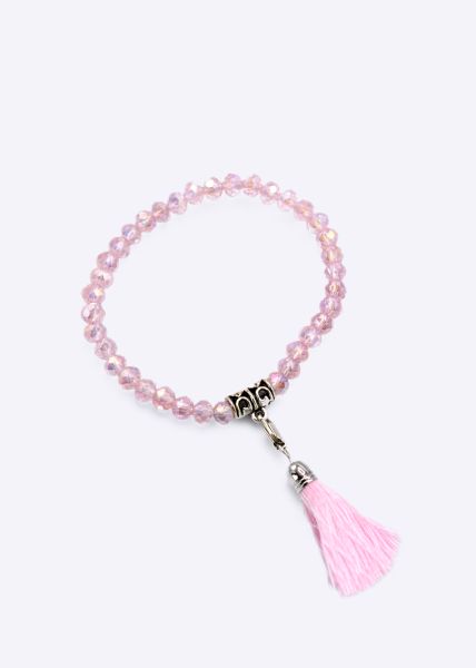 Perlenarmband, rosa
