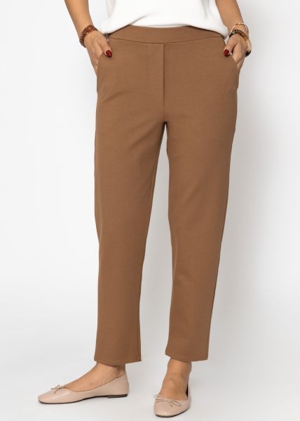 Jersey Chinos - braun