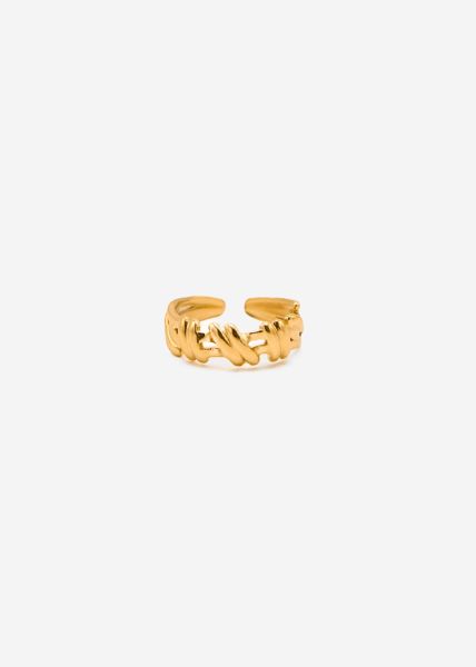 Ring mit Muster - gold