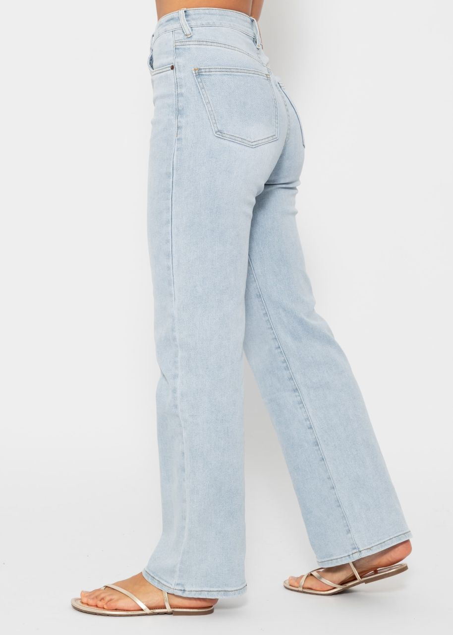 Straight Leg Jeans - hellblau