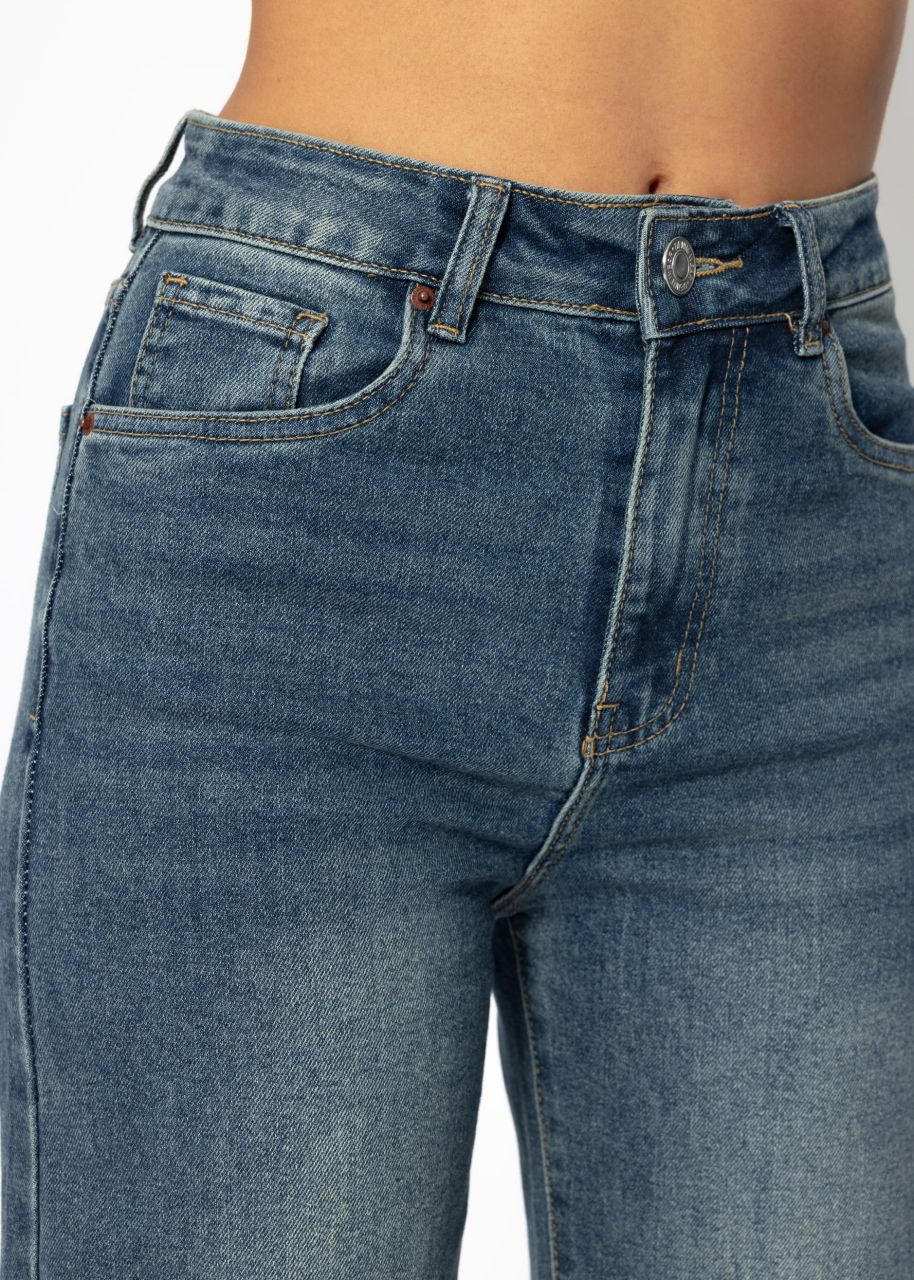 Straight Leg Jeans - mittelblau