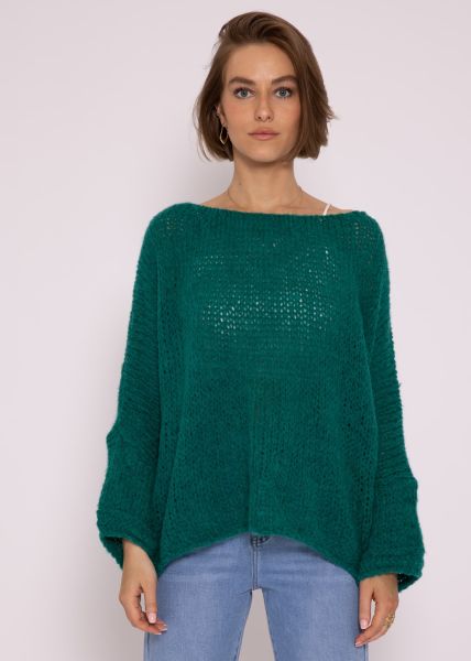 Oversize Pullover - grün