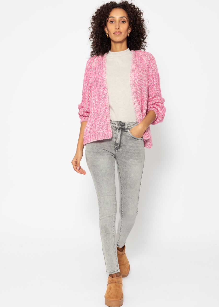 Raglan-Cardigan - pink