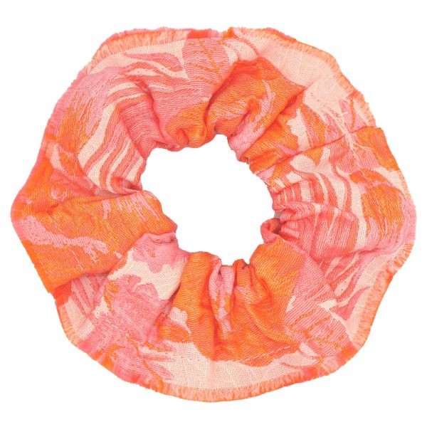 Scrunchie mit Print, orange