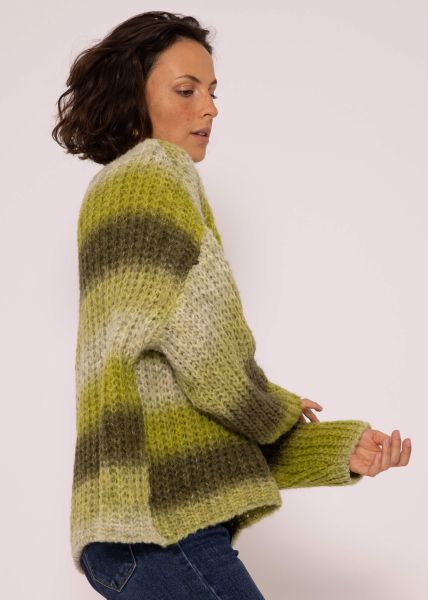Strickpullover mit Farbverlauf, grün
