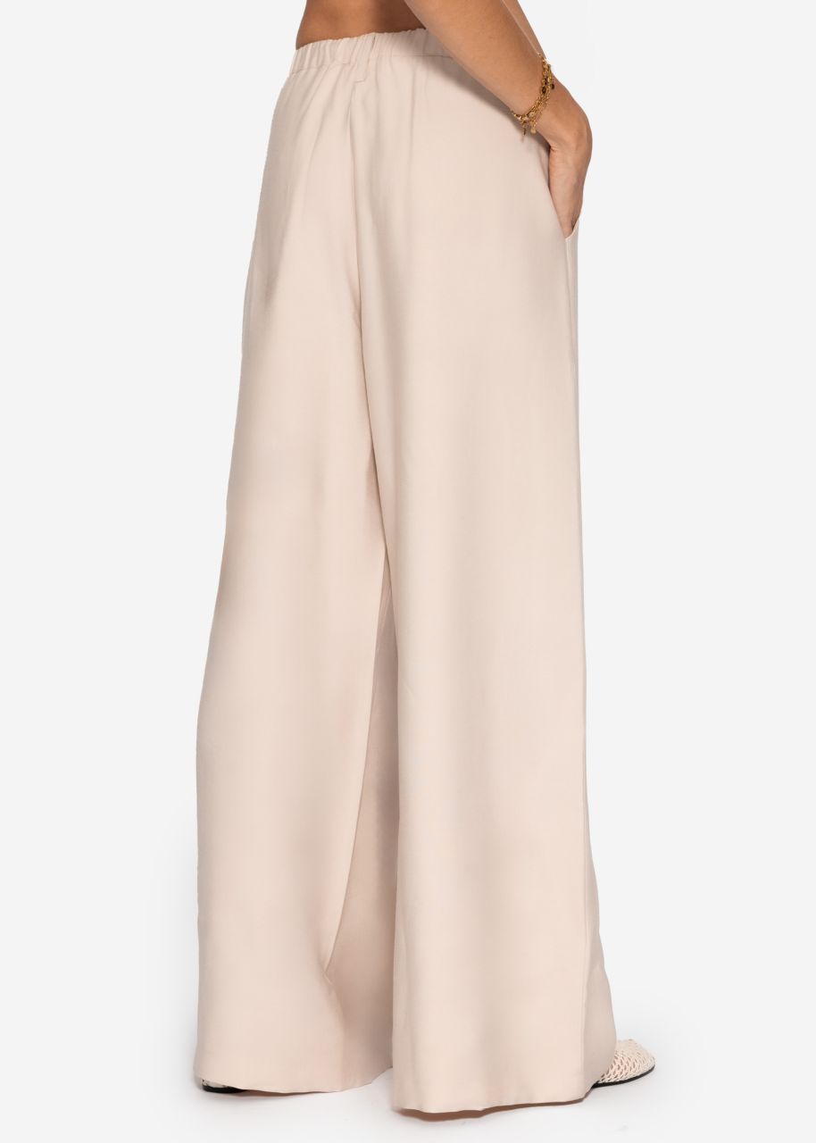 Bundfaltenhose - beige