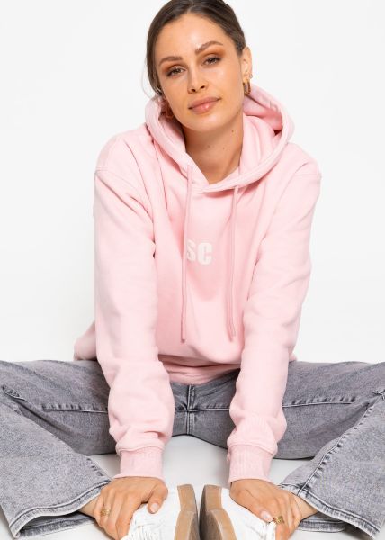 Sweatshirt mit Kapuze - rosa