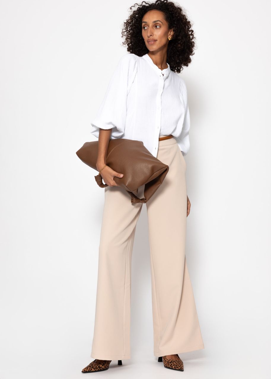 Leichte Stoffhose - beige