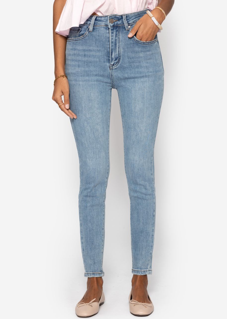 Highwaist Skinny Jeans - hellblau