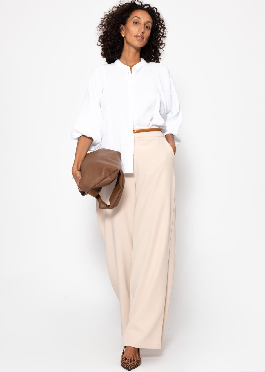 Leichte Stoffhose - beige