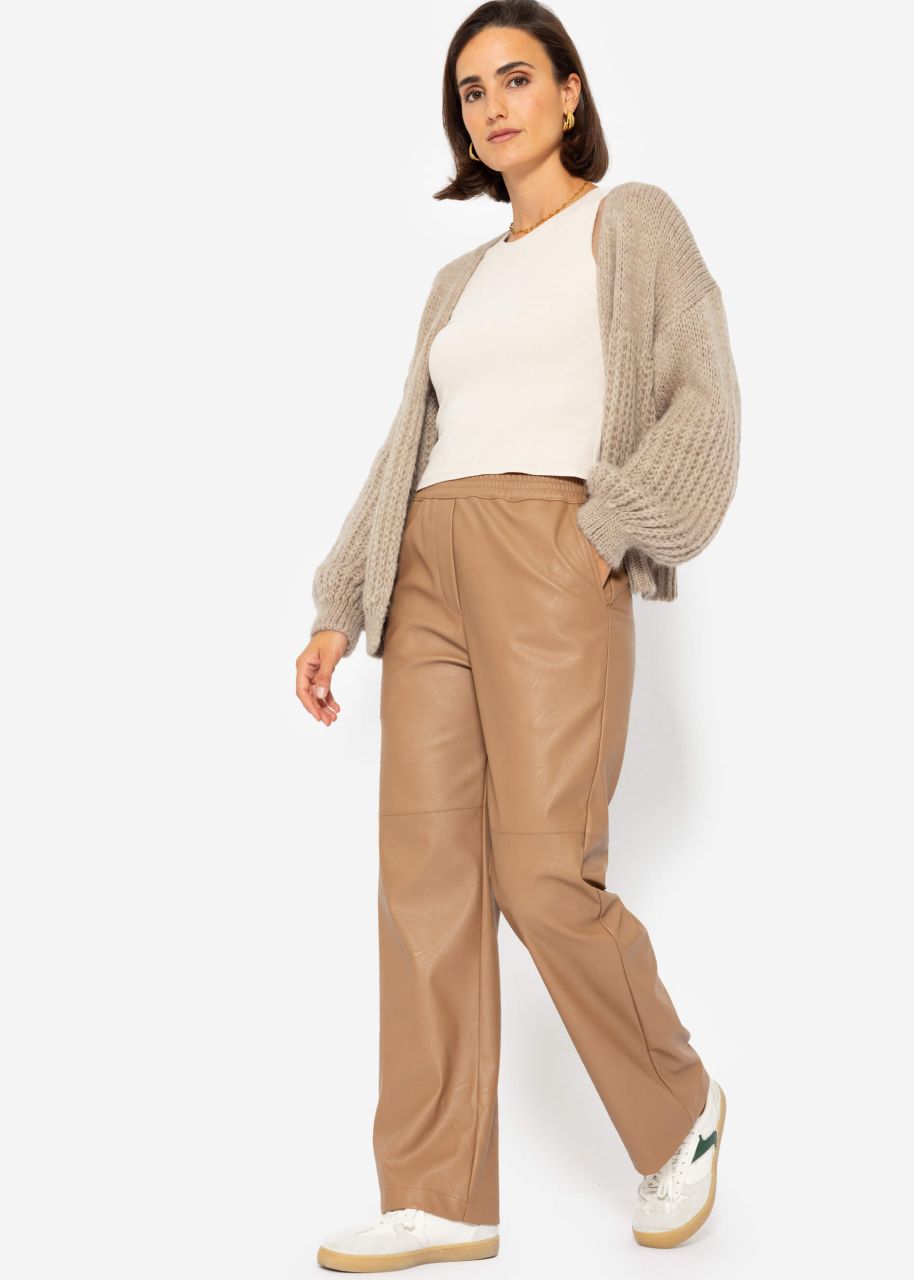 Cardigan mit Struktur - beige