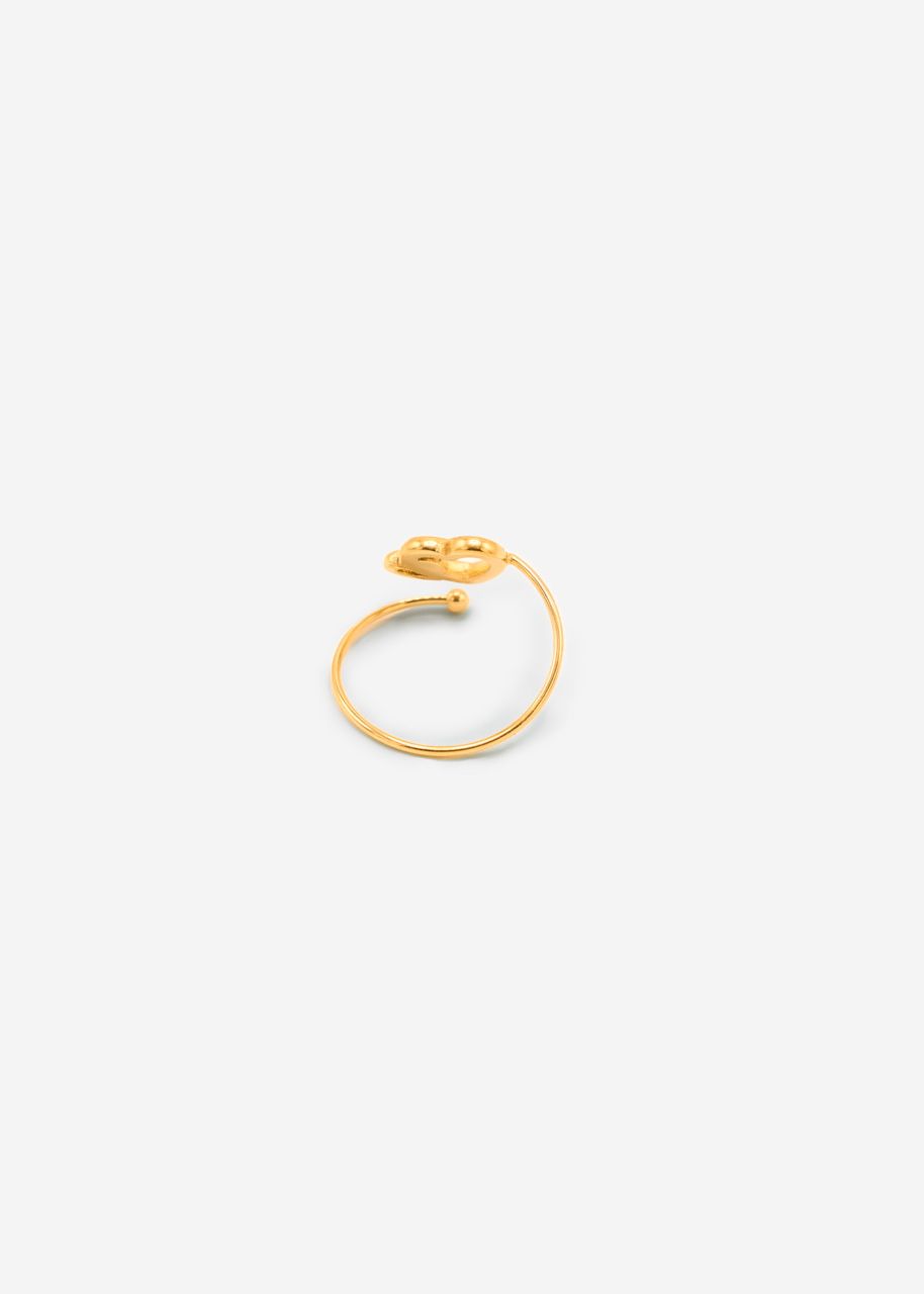 Ring mit 2 Herzen - gold