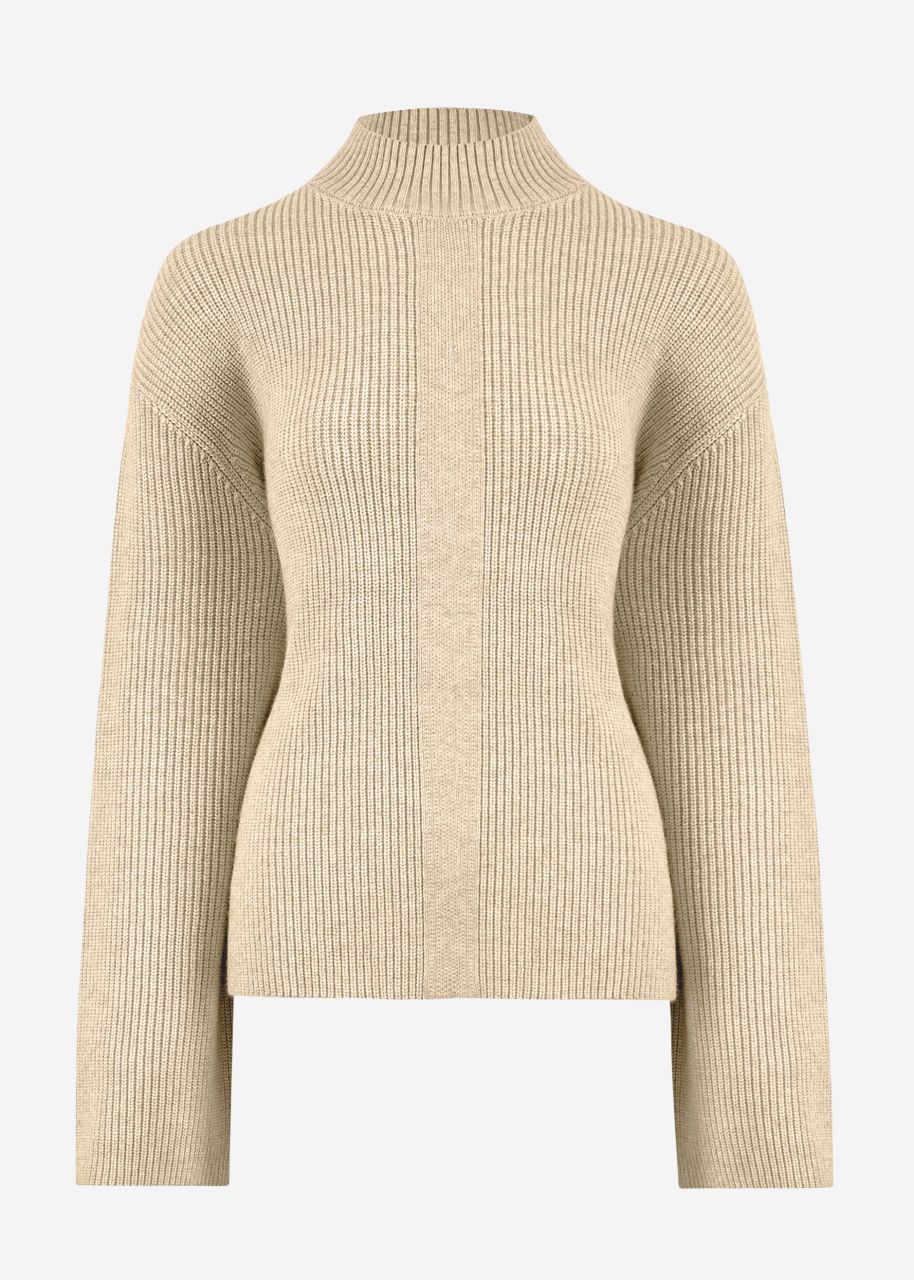 Turtleneck Pullover - taupe