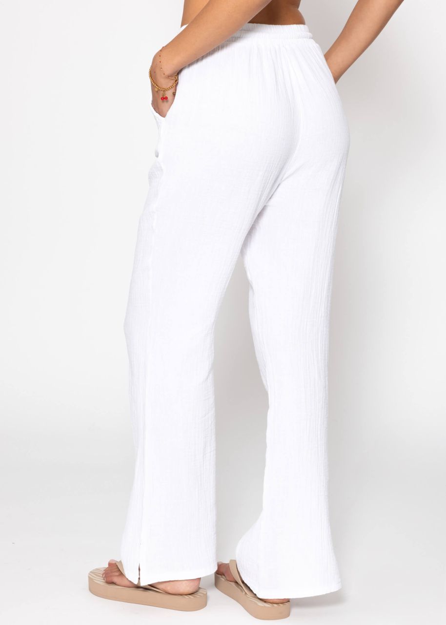 Musselin Pants, weiß