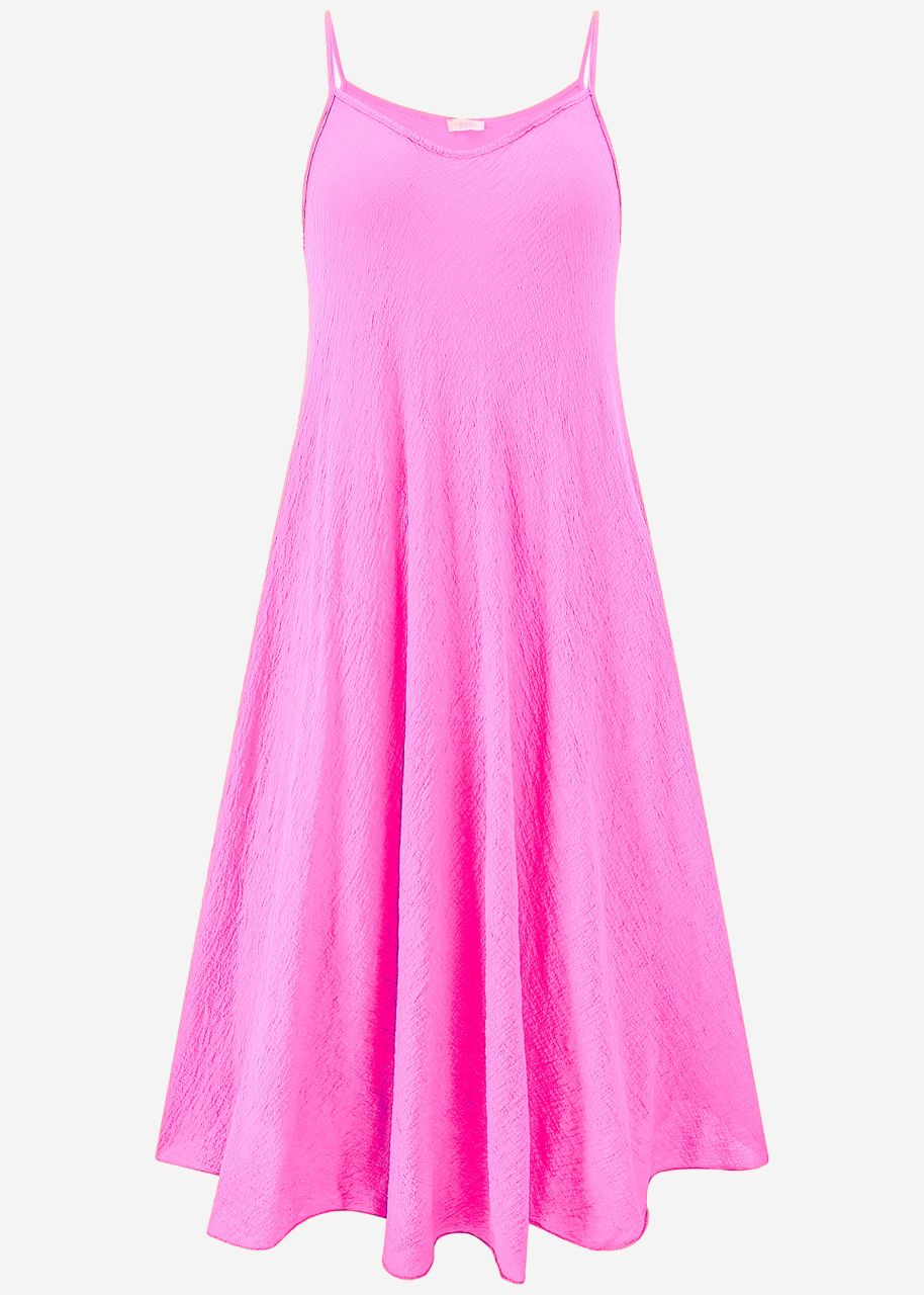 Musselin Beach Kleid - pink