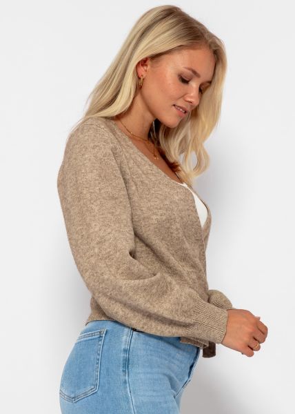 Wickel Cardigan - taupe