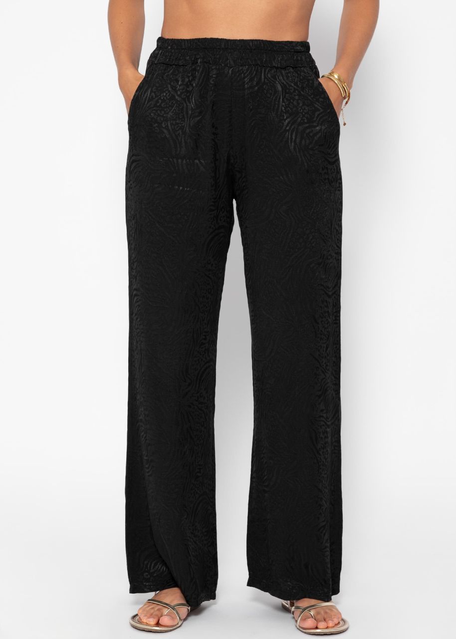 Jacquard Pants - schwarz