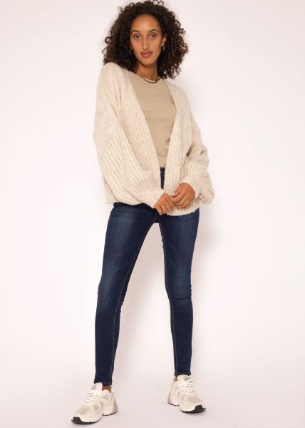 Lockeres Langarmshirt - taupe