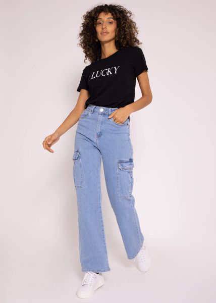 T-Shirt LUCKY, schwarz