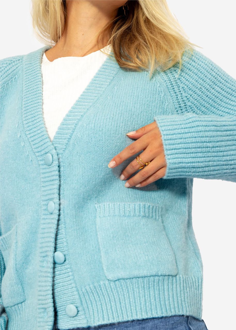 Raglan Cardigan - hellblau