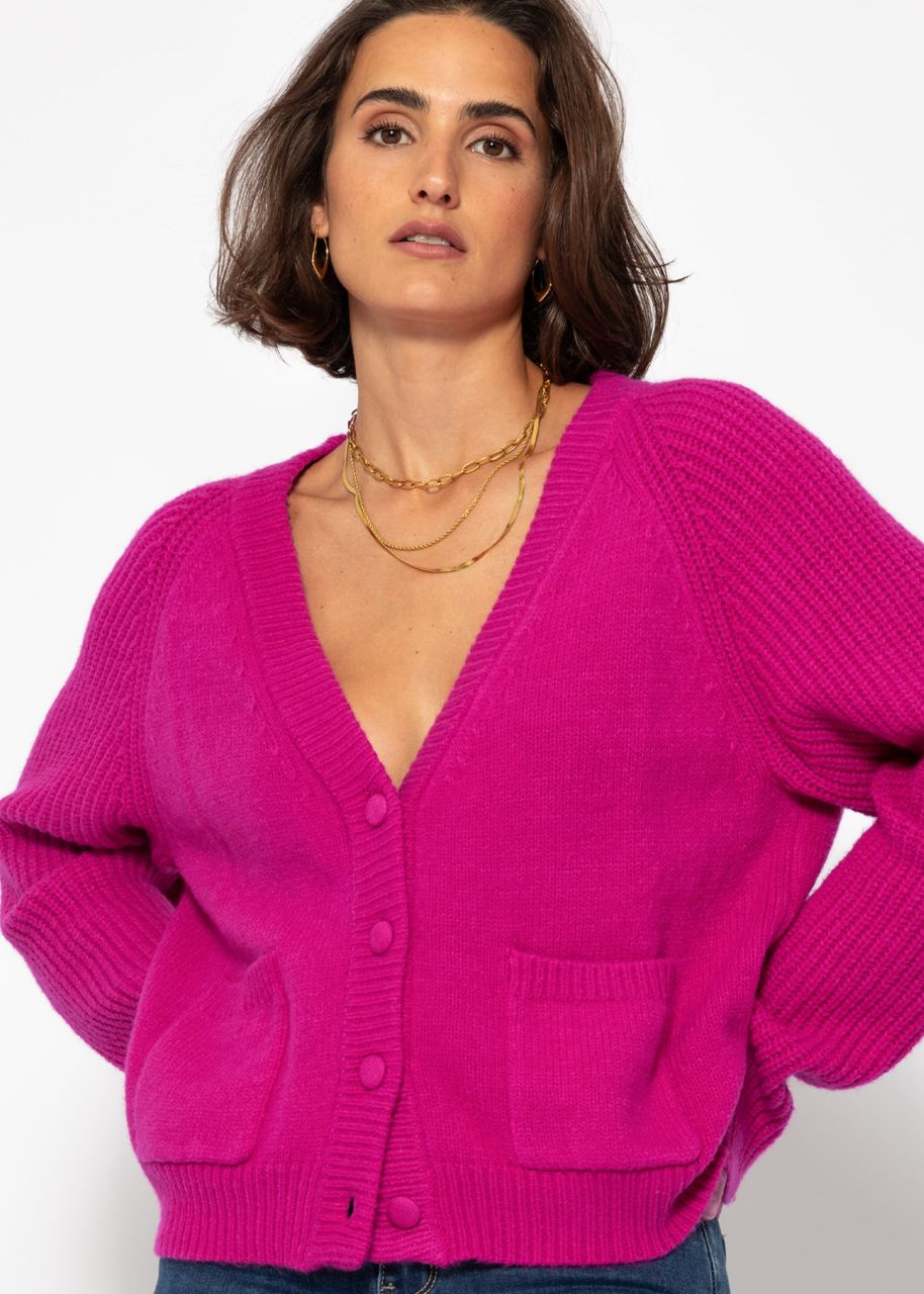 Raglan Cardigan - pink