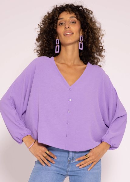 Fliessendes oversize Top, flieder